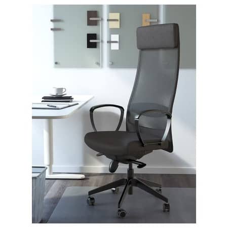 Chaise de bureau rotative sur roulettes assise fauteuil ergonomique à  multiples renforts et inclinable